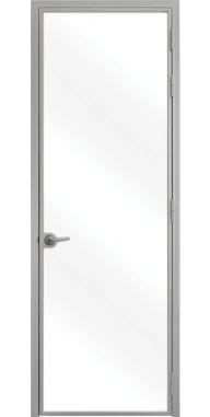Стъклена врата Lusso L-0, Сив мат