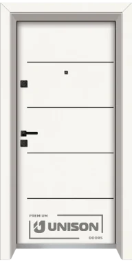Входна врата Unison Laminor L 107 Класическо бяло
